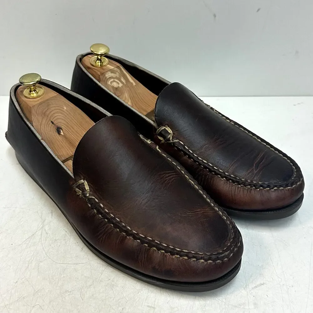 VGUC Oak Street Bootmakers Slip Moc Dark Brown Chromexcel Made in USA 11 D